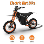 TUTTIO Soleil01 Adult Electric Dirt Bike (with Branded Helmet), 2000W, 48V 21Ah Battery, 37Mph Full Suspension Mountain E-Bike, 200Nm Torque All-Terrain Electric Motorcycle - image 4