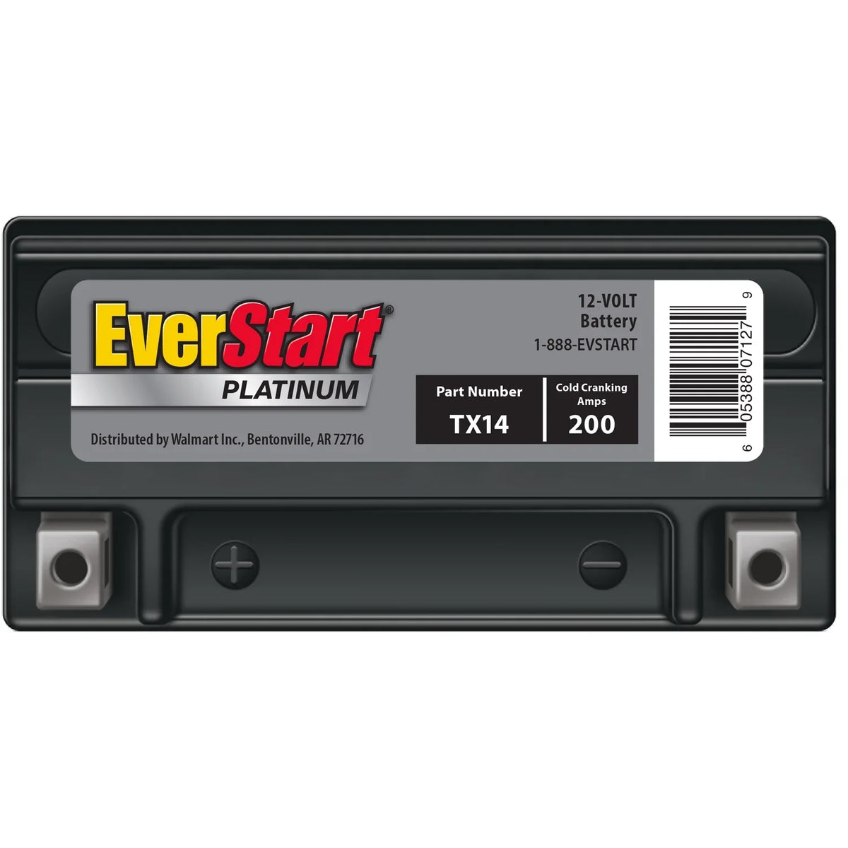 EverStart Platinum BOXED AGM Power Sport Battery, Group Size TX14 12 Volt, 200 CCA - image 2