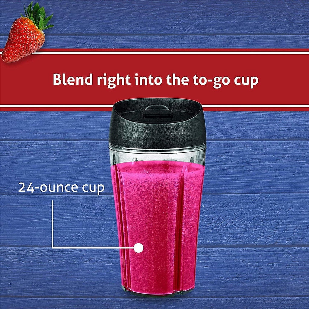 Oster Blender / Pro 1200 with Glass Jar, 24-Ounce Smoothie Cup, Brushed Nickel - image 4