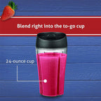 Oster Blender / Pro 1200 with Glass Jar, 24-Ounce Smoothie Cup, Brushed Nickel - image 4