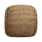 HomeRoots 18-Inch Natural Jute Woven Cube Pouf Ottoman - image 6