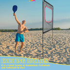Slsy Portable Pickleball with Net, A Racket Game That Combines Pickleball, Badminton, Jianzi, and Tennis, Backyard Games Sport Outdoor Indoor, Fun Games for Kids & Adults - image 7