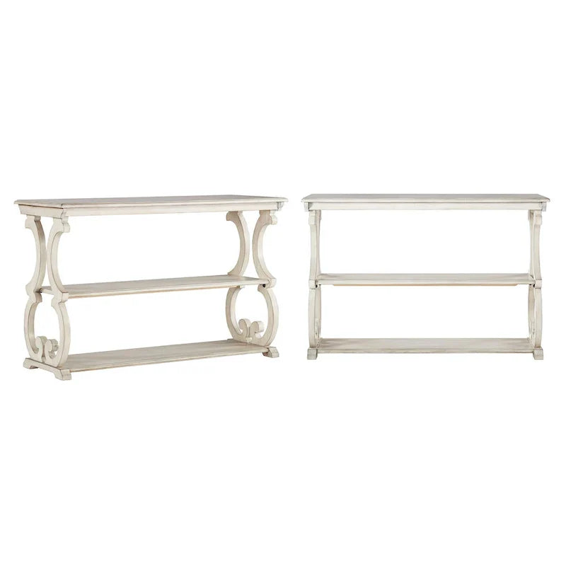 Eldoria Wooden Scroll Design Sofa Table - image 2