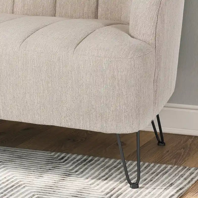 Christopher Knight Home Lupine Contemporary Fabric Loveseat with Hairpin Legs - image 20
