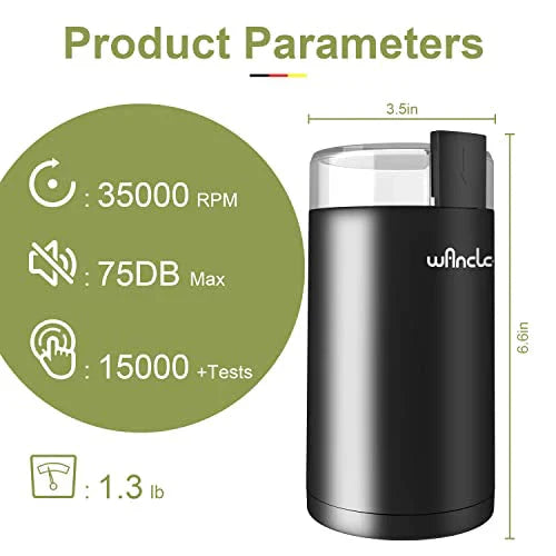Wancle Electric Coffee Grinder, Quiet Spice Grinder, One Touch Coffee Mill for Beans - image 4