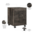 Bush Furniture Key West Mobile File Cabinet with 2 Drawers - image 43