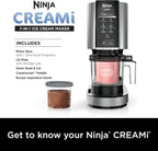 Ninja NC301 CREAMi Ice Cream Maker, for Gelato, Mix-ins, Milkshakes, Sorbet, Smoothie Bowls & More, 7 One-Touch Programs, with (2) Pint Containers & Lids, Compact Size, Perfect for Kids, Silver - image 15