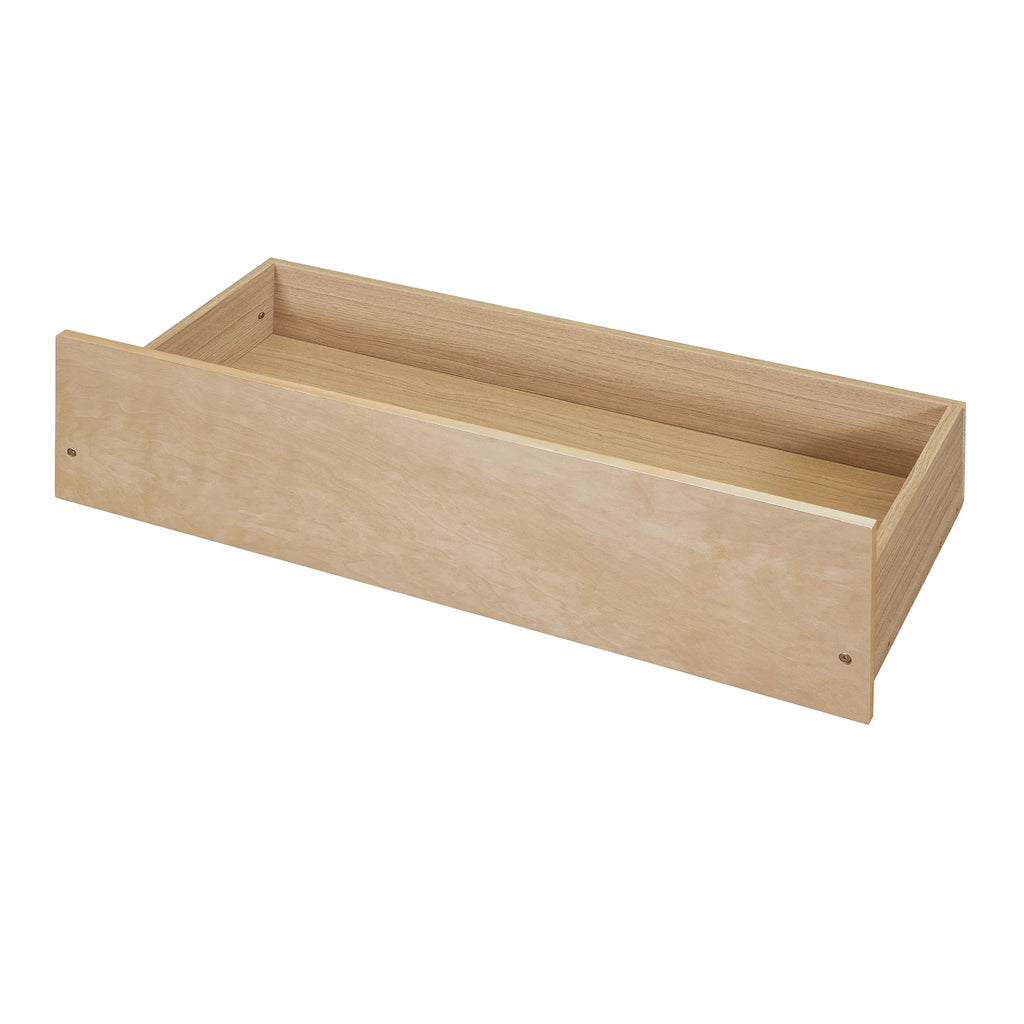Holaki Twin Size Wood Bed with Guardrails and 2 Storage Drawers for Kids, Gray - image 15