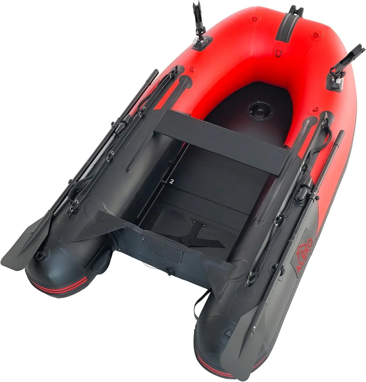 Inflatable Boat / Yacht Dinghy Tender Raft / Multi Person Fishing Boat / Aluminum Floor Oars / Fishing Rod Holders / Heavy-Duty PVC / 2024 Model / - image 22