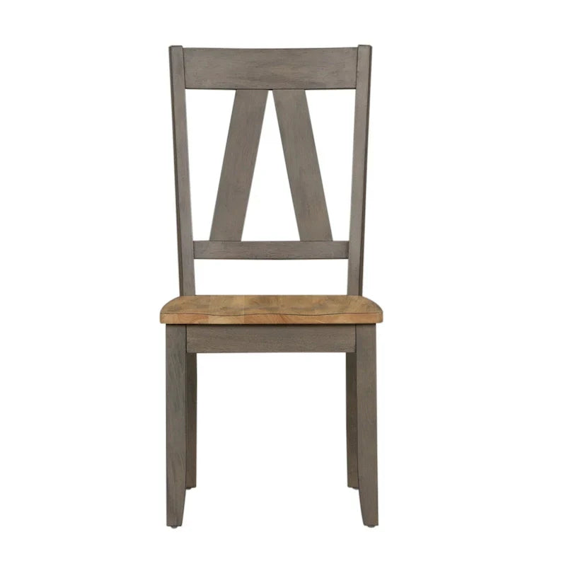 Lindsey Farm 7-Piece Trestle Table Set in Gray and Sandstone - image 9