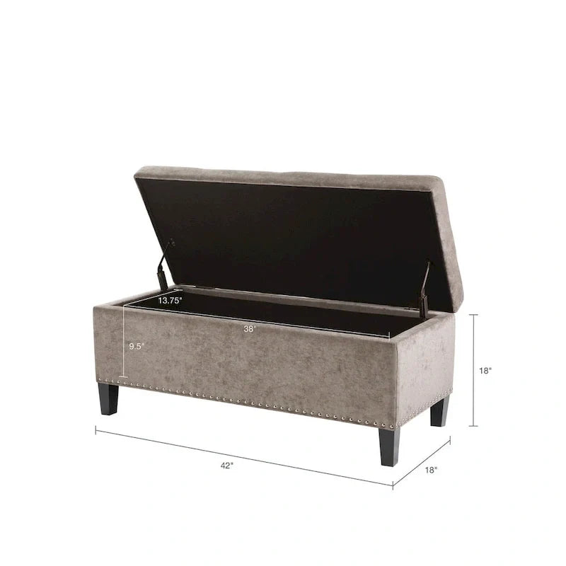 Madison Park Shandra II Tufted Soft Close Storage Bench - image 5