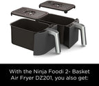 Ninja Foodi 10QT 6-in-1 DualZone Smart XL Air Fryer, 2 Independent 5QT Baskets, Smart Cook Thermometer, Match Cook, Smart Finish, Air Fry, Roast, Bake, Dehydrate, Reheat, Grey, DZ550 - image 7