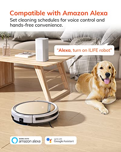 ILIFE V5s Plus Robot Vacuum and Mop Combo, Works with 2.4G WiFi, Alexa/App/Remote Control, Automatic Self Charging Robotic Vacuum Cleaner, for Pet Hair, Hard Floor, Low Carpet (V5s Pro Upgraded) : Industrial & Scientific - image 2