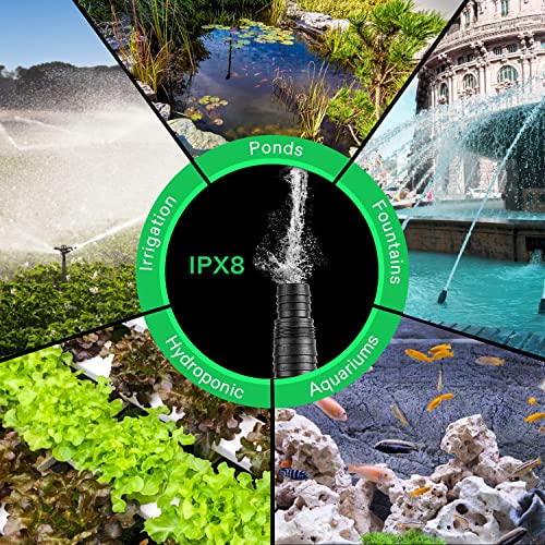 VIVOSUN 1600 GPH Submersible Water Pump, 100W Pond Pump, Ultra Quiet Aquarium Pump - image 4