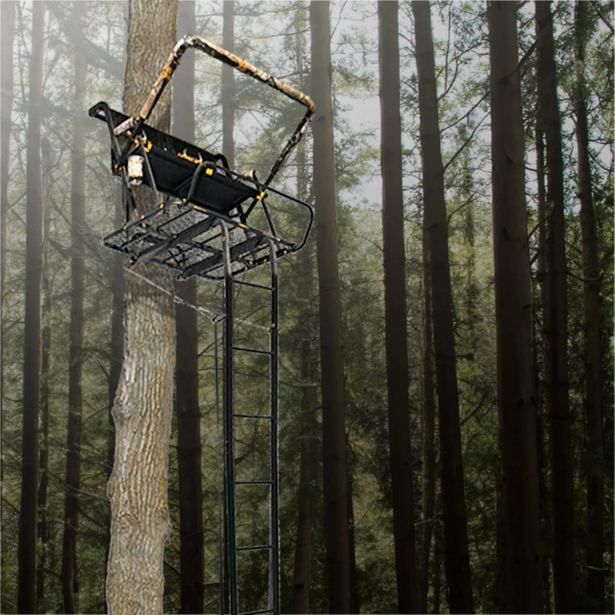 Ladder Tree Stand, 20ft, 500lb Capacity, 2-Person - image 5