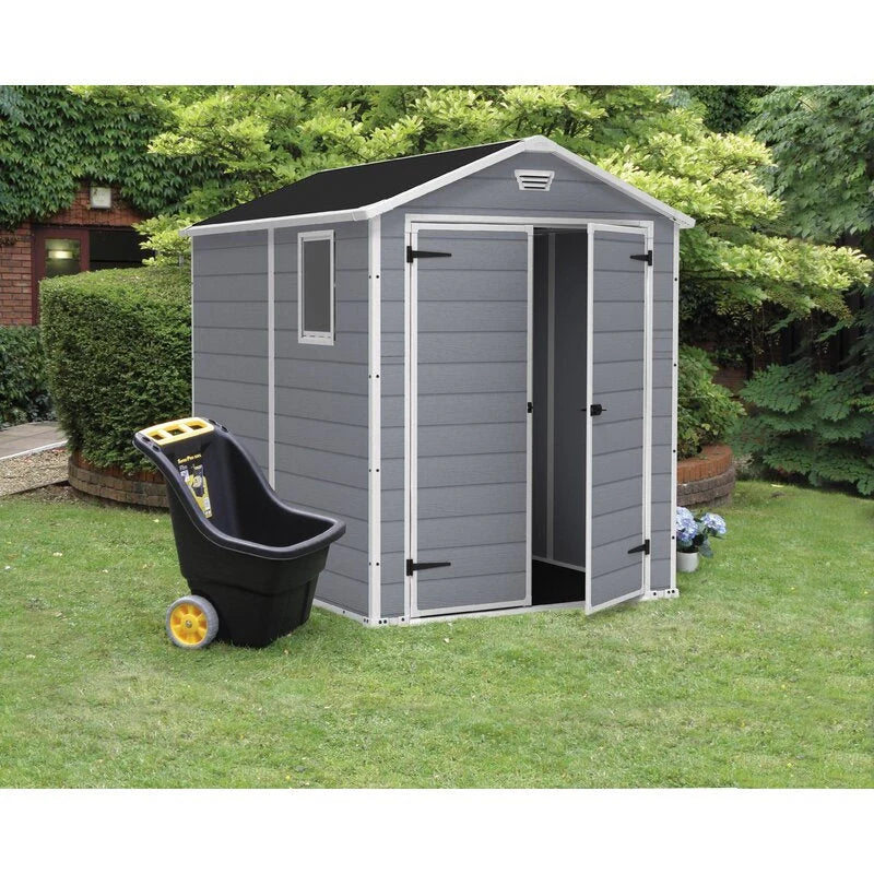 Manor 6 ft. W x 7.5 ft. D Plastic Storage Shed - image 2