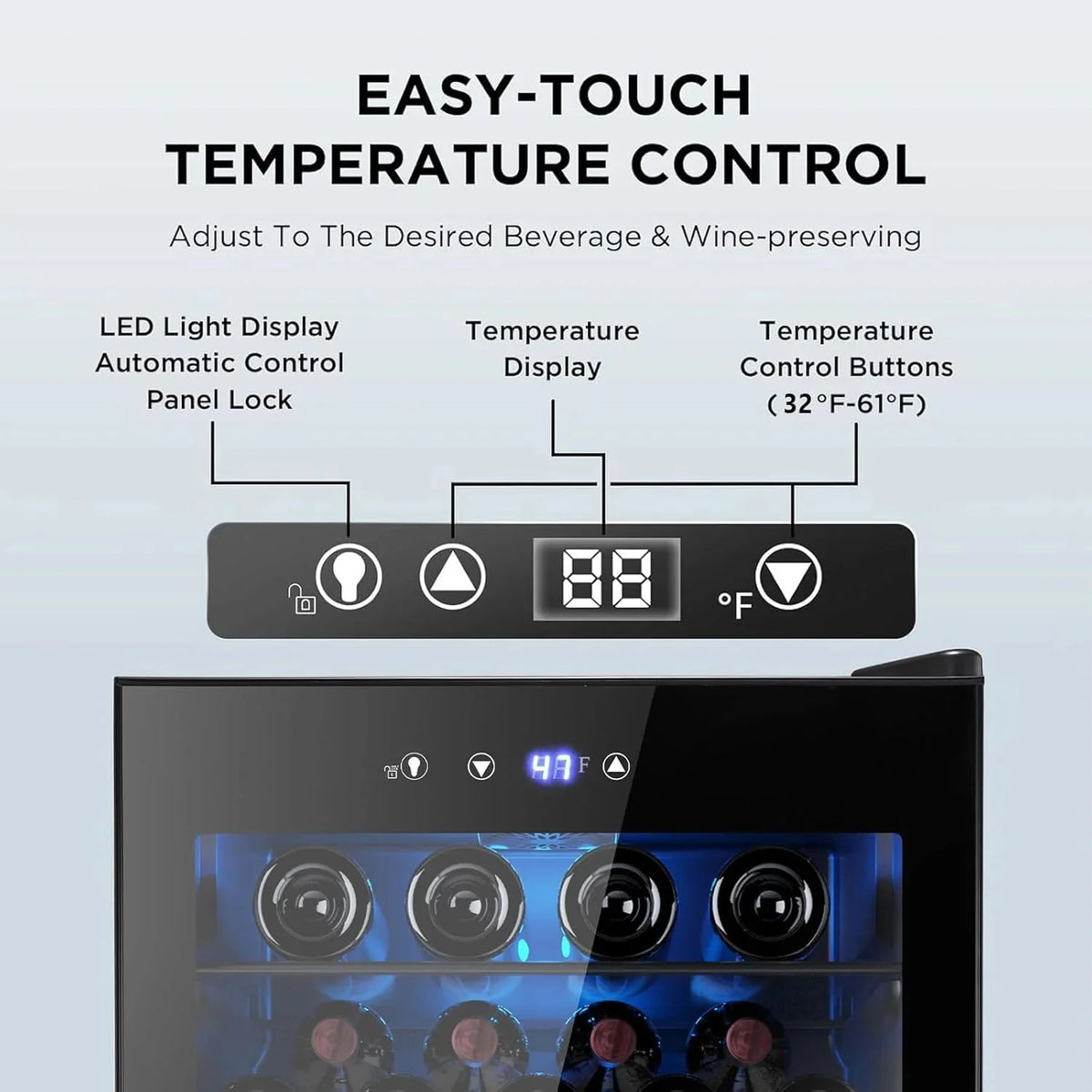 Mini Fridge 130 Can Beverage Refrigerator Cooler, 3.2 Cu.Ft Drink Fridge for Soda Wine Beer, Adjustable Temperature Control for Home Office, Black - image 28