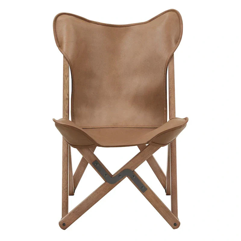 Cantu Authentic Top Grain Leather Tripolina Sling Chair by iNSPIRE Q Modern - image 19