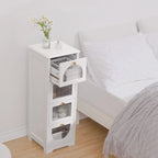 Compact Wooden Bathroom Floor Cabinet with 4 Drawers for Storage - image 9