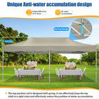 HOTEEL 10x15 Heavy Duty Canopy Tent ,Pop up Canopy for Parties Wedding,Commercial Easy up Gazebo with Roller Bag,UV 50+ &,White - image 24