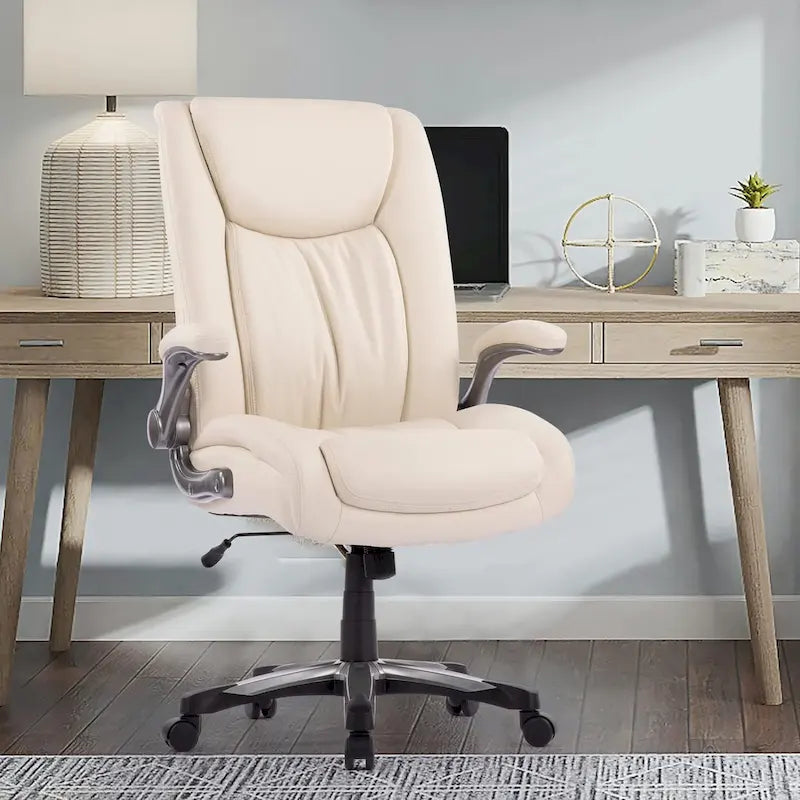 Ergonomic Office Chair with High Back Flip Up Armrests and Rolling Base - image 6