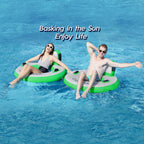 Round Floating Ring Hammock - Heavy Duty Inflatable Raft - image 95