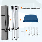 EAGLE PEAK 5x5 Pop up Canopy Tent Instant Outdoor Canopy Easy Set - up Straight Leg Folding Shelter（blue） - image 61