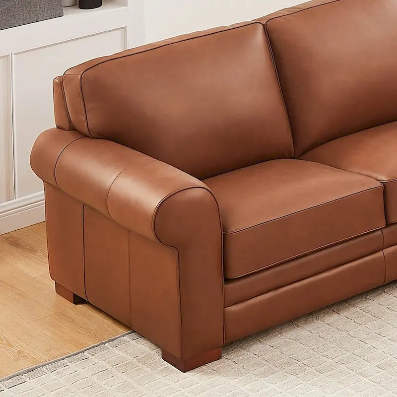 Hydeline Brookfield Premium Top Grain Leather Sofa and Chair Set - image 19
