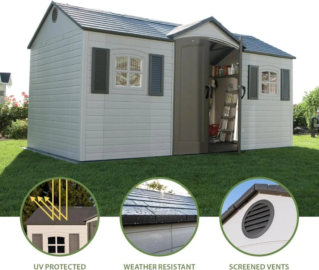 6446 Outdoor Storage Shed, 8 x 15 Foot, Desert Sand - image 5