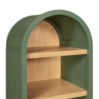 Better Homes & Gardens Juliet Narrow Arch Bookcase, Deep Green and Light Honey - image 6
