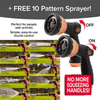 Copper Bullet by Pocket Hose, 3/4" Ultra - Light x 100 Ft Expandable Garden Hose with Spray Nozzle - image 6