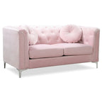 Velvet Button-Tufted Pompano Loveseat - image 31