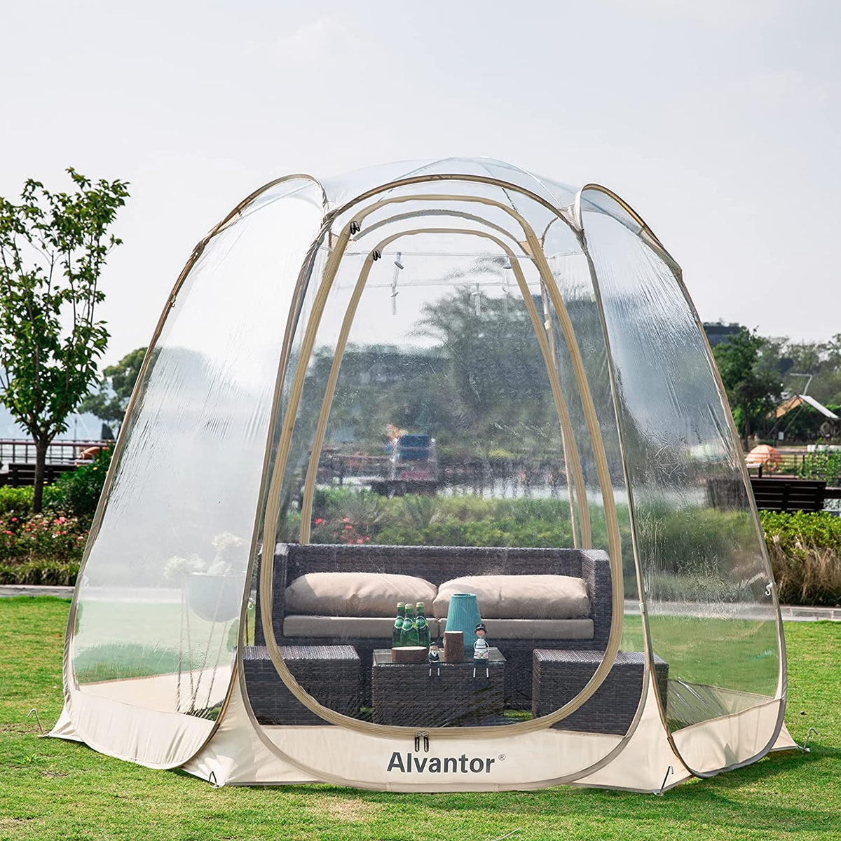 Alvantor Bubble Tent Pop Up Gazebo, 8-10 Person Igloo Dome Garden Patio Canopy Shelter - image 1