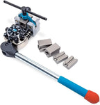 Brake Line Flaring Tool Kit / 45° Degree Single Double & Bubble Brake Tubing Flares / Use with Hydraulic Hose / Ideal for Stainless Steel Tube or Copper Pipe / Inc 4 Split Dies - image 1