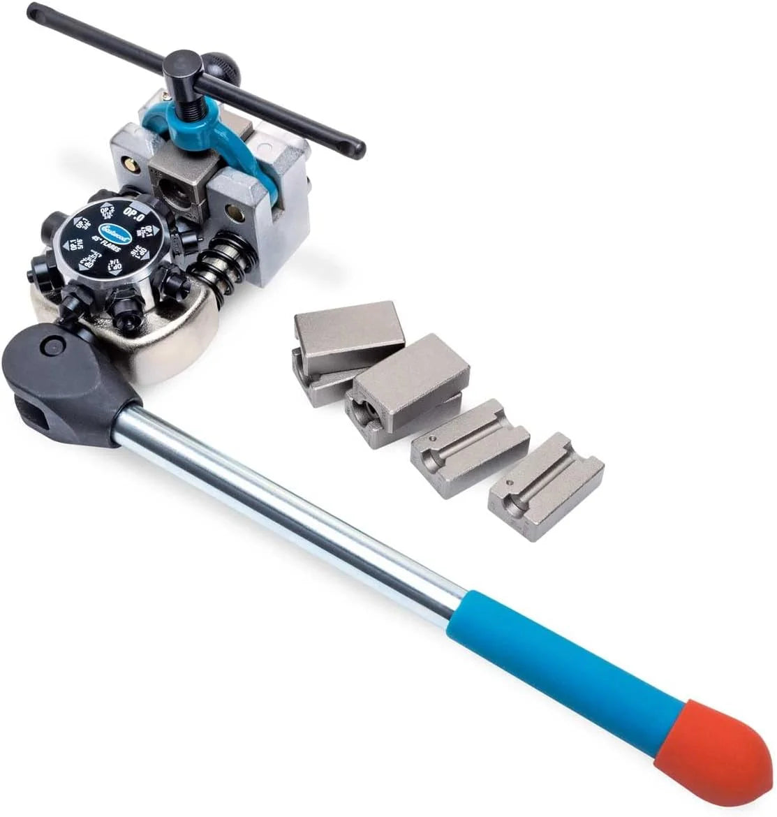 Brake Line Flaring Tool Kit / 45° Degree Single Double & Bubble Brake Tubing Flares / Use with Hydraulic Hose / Ideal for Stainless Steel Tube or Copper Pipe / Inc 4 Split Dies - image 1