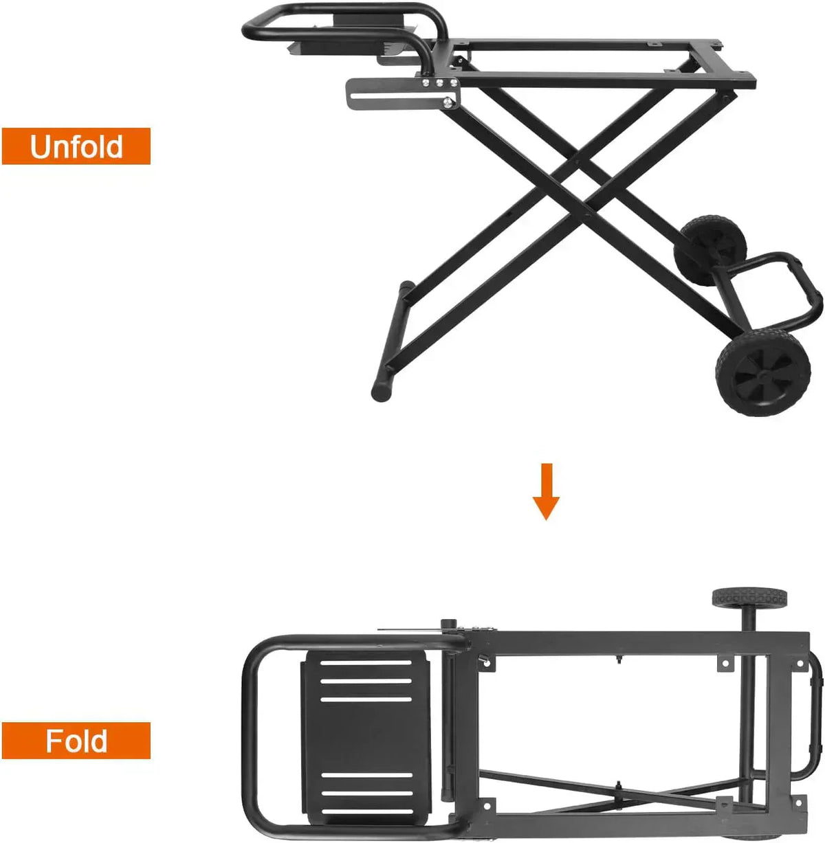22"/17" Grill - Heavy-Duty Foldable Cart - image 7