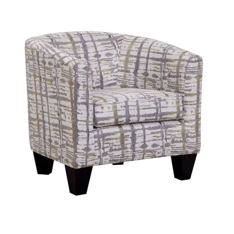 Grafton Home Enzo Gold and Grey Splatter Upholstered Accent Barrel Chair - image 2