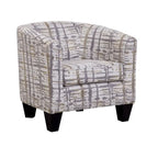 Grafton Home Enzo Gold and Grey Splatter Upholstered Accent Barrel Chair - image 2