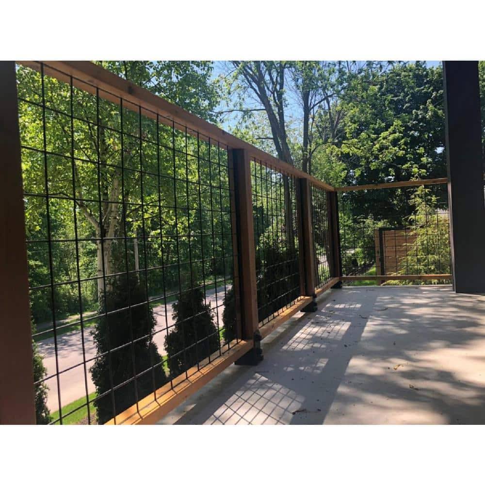 36 in. x 72 in. Wild Hog Black Metal Railing Panel (5-Pack) 36WHB5PK-Instock - image 1