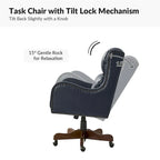 HULALA HOME Pete Adjustable Height Faux Leather Swivel Executive Chair with Tilt Mechanism - image 30