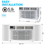 Garvee 5000 BTU Window Air Conditioner, Fast Cooling for Rooms up to 150 Sq. Ft, Window Ac Unit with 7 Level - image 23
