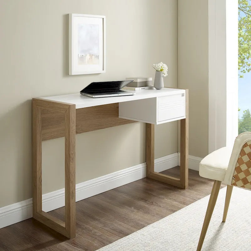 Two-Tone One-Drawer Writing Desk by Middlebrook - image 6