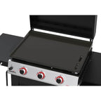 Daytona 3-Burner 30 in. Propane Gas Griddle in Black with Lid - image 9