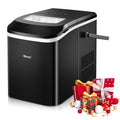 WANAI Countertop Ice Maker Machine,Portable Compact Ice Cube Maker,26.5 lbs/24H,2 Sizes,Self-Cleaning Ice Machine with Ice Scoop and Basket,9 Cubes - image 1