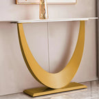 Contemporary Console Table with Elegant Design, Metal Frame, and Adjustable Foot Pads for Entryway - image 15