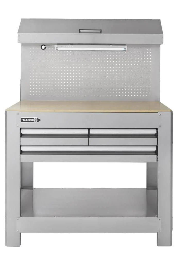 45-in W x 36-in H 3-Drawer Work Bench SS - image 1