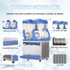 Commercial Slushy Machine - 1000W 30L Tanks Slush Maker Machine 304 Stainless Steel Commercial Margarita Machines Efficient Cooling the Ideal Slushie Maker for Bars Cafes Restaurants - image 13