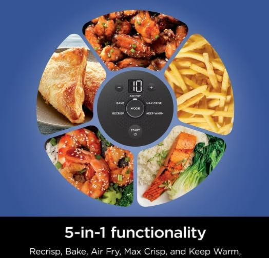 Ninja Crispi 5 in 1 Portable Glass Air Fryer Cooking System Small and large batch containers - image 7