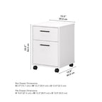 Bush Furniture Key West Mobile File Cabinet with 2 Drawers - image 5
