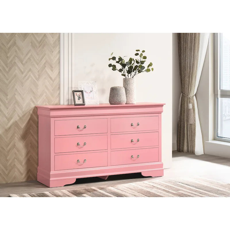 Louis Philippe 6-Drawer Dresser for Bedroom - image 5